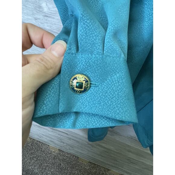 Vintage Tanner Dress Womens 6 Belted Long Sleeve Shirt Dress Pockets USA 80s - Picture 8 of 11